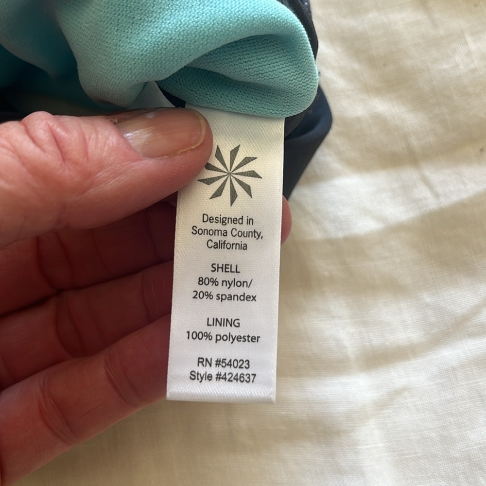 Athleta Patterned Racerback Swim Top - Picture 2 of 5